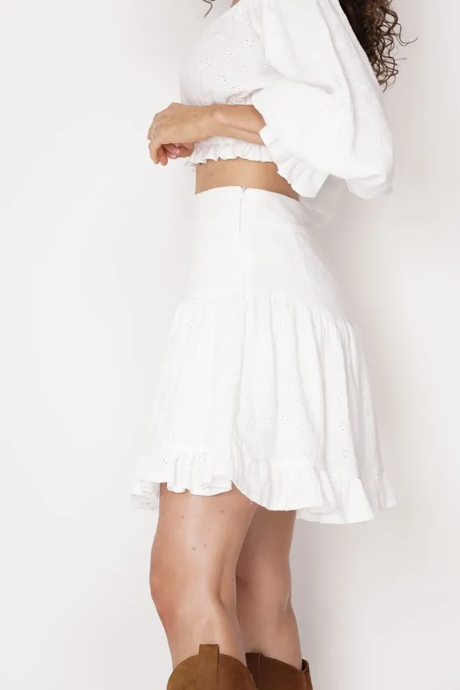 Serena Mini Skirt White sold by Ivalo.com product image thumbnail 2