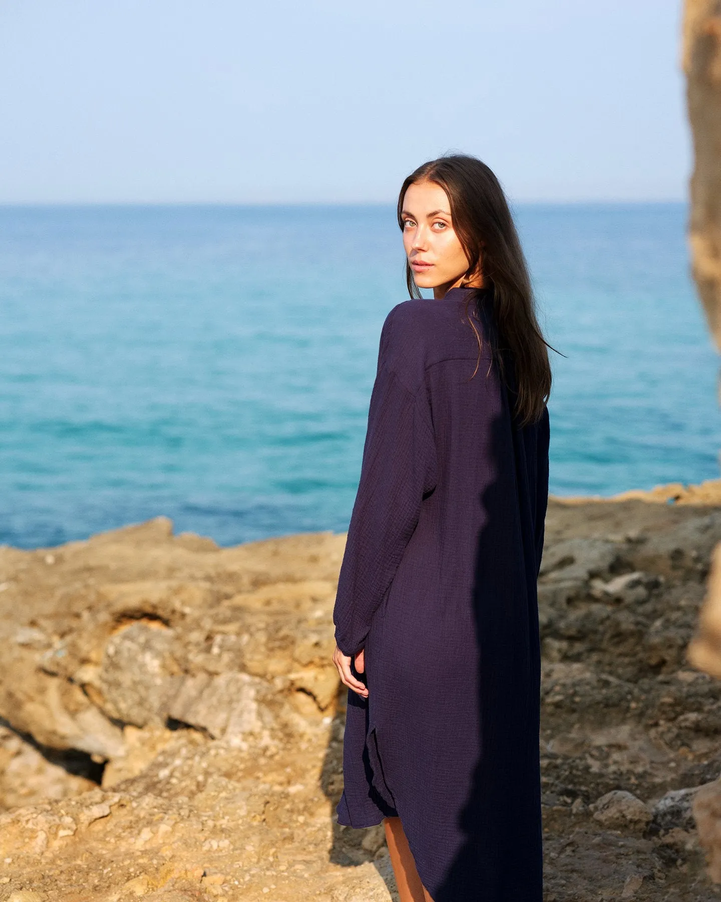 Cotoner Organic Cotton Muslin Shirt Dress sold by Ivalo.com product image thumbnail 3