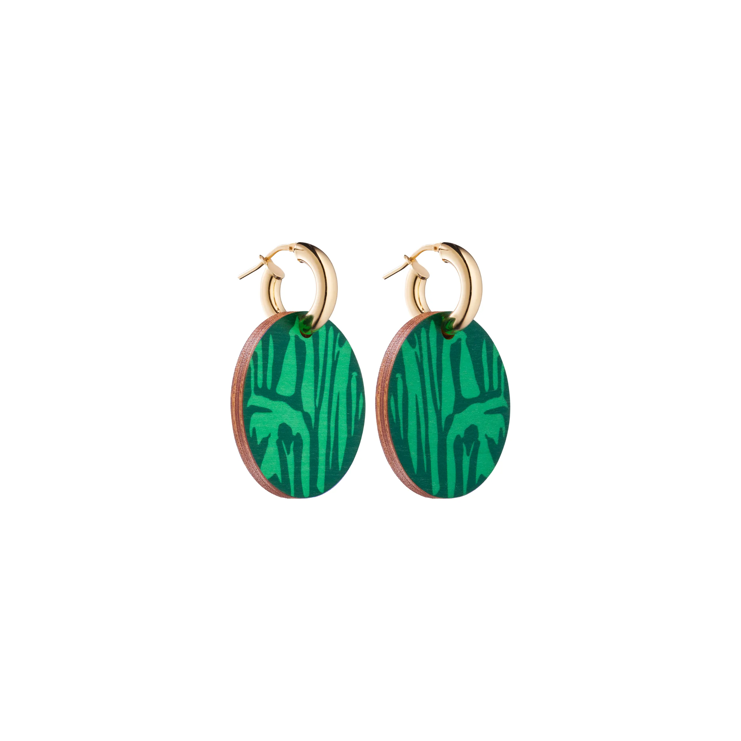 Forever Growing Wooden Earrings Green/Gold sold by Ivalo.com product image thumbnail 3