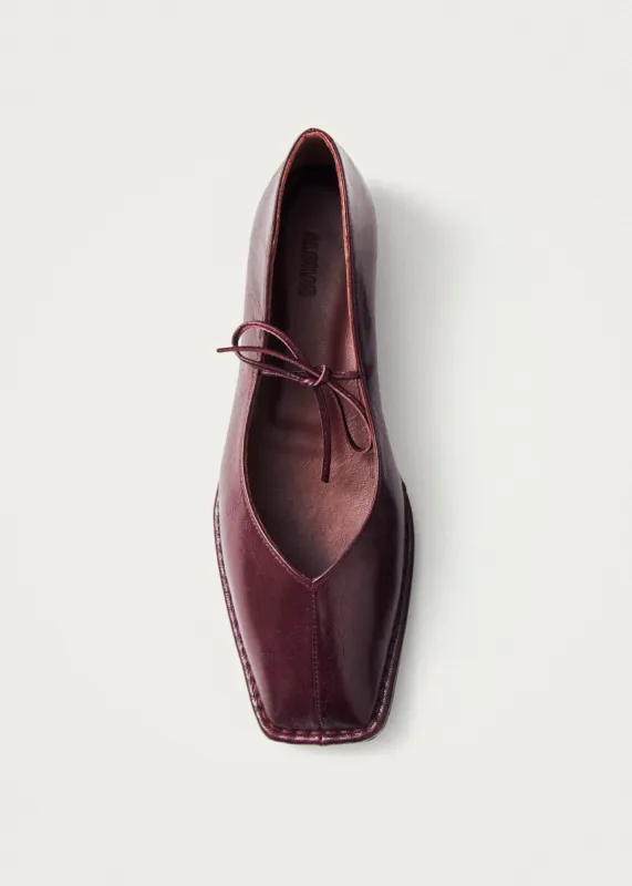 Sway Leather Ballet Flats Burgundy sold by Ivalo.com