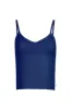 Sotto Ribbed Top Navy sold by Ivalo.com