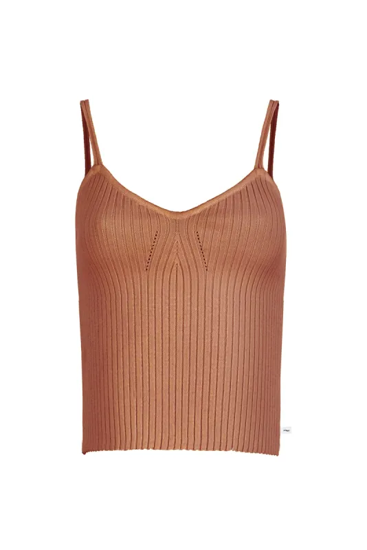 Sotto Ribbed Top Caramel sold by Ivalo.com
