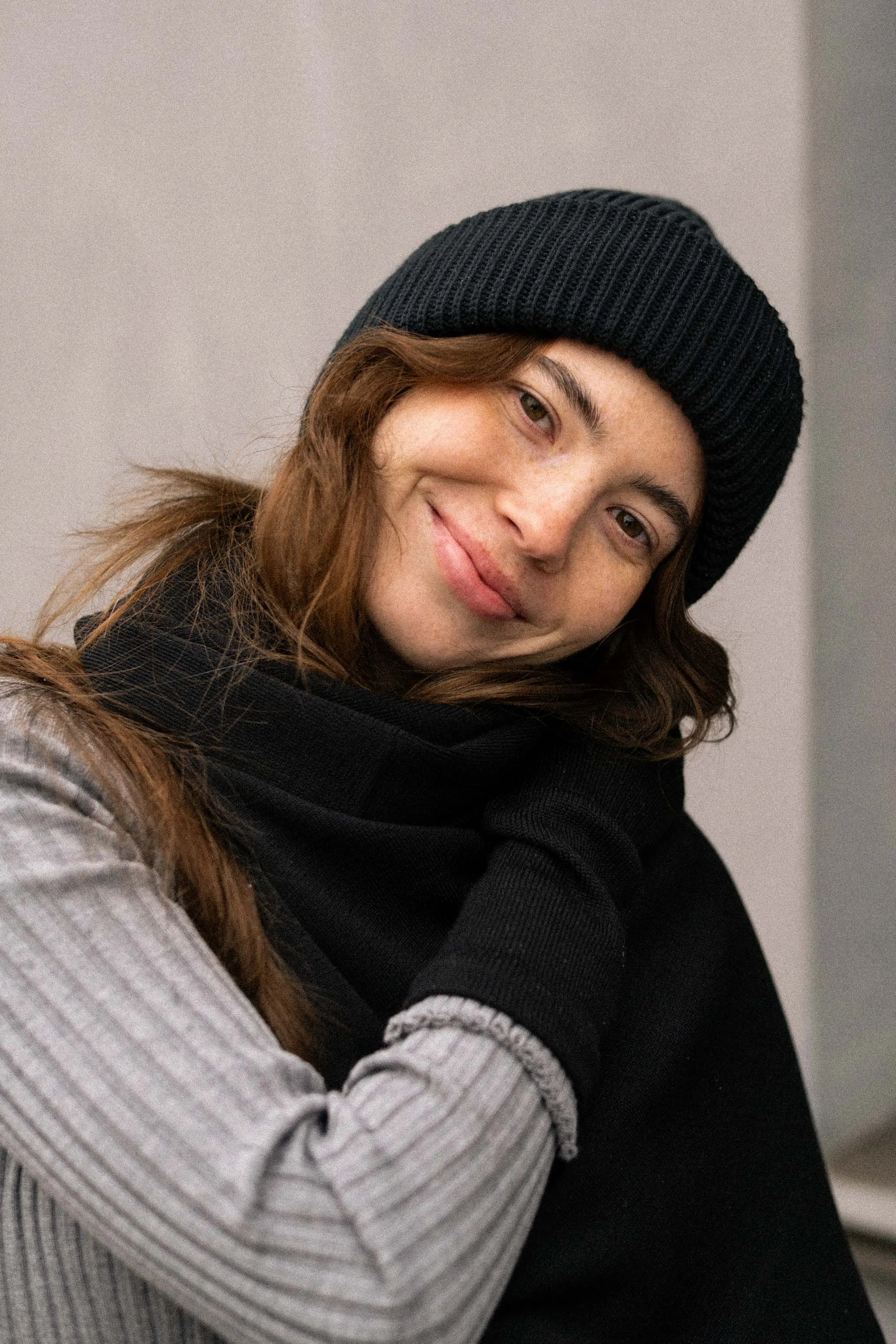 Via Merino Wool Scarf & Gloves Set Black sold by Ivalo.com product image thumbnail 3