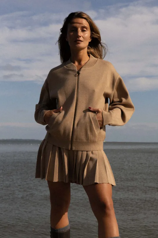 Onda Merino Bomber Jacket Beige sold by Ivalo.com