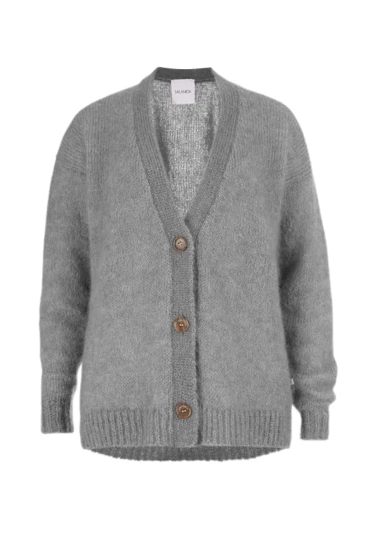 Melody Mohair Cardigan Grey sold by Ivalo.com