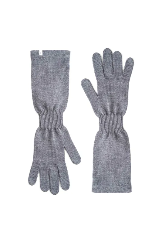 Via Merino Wool Gloves Light Grey sold by Ivalo.com