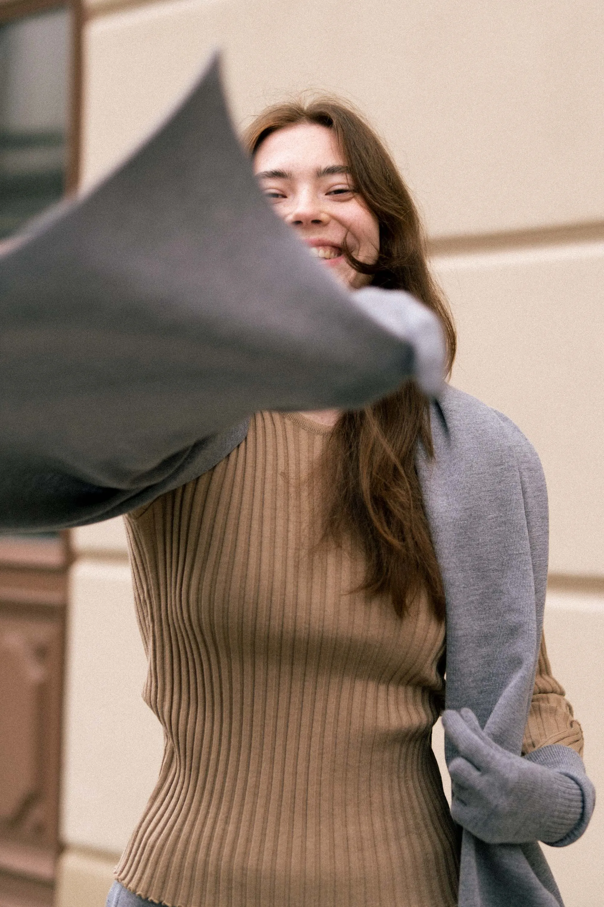 Via Merino Wool Scarf & Gloves Set Light Grey sold by Ivalo.com product image thumbnail 4