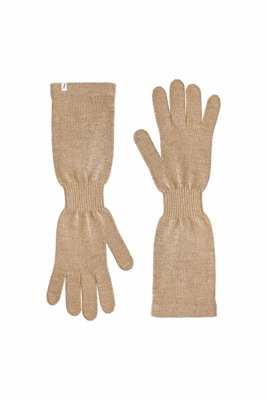 Via Merino Wool Gloves Beige sold by Ivalo.com