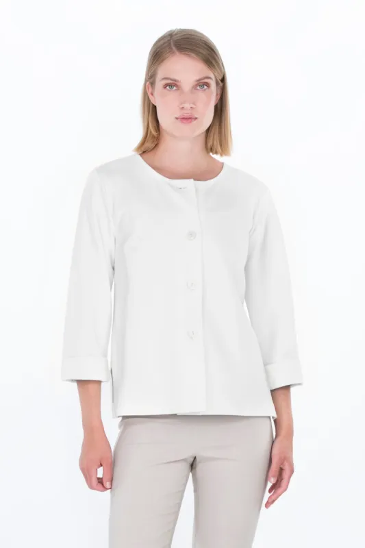 Serata Knit Jacket White sold by Ivalo.com