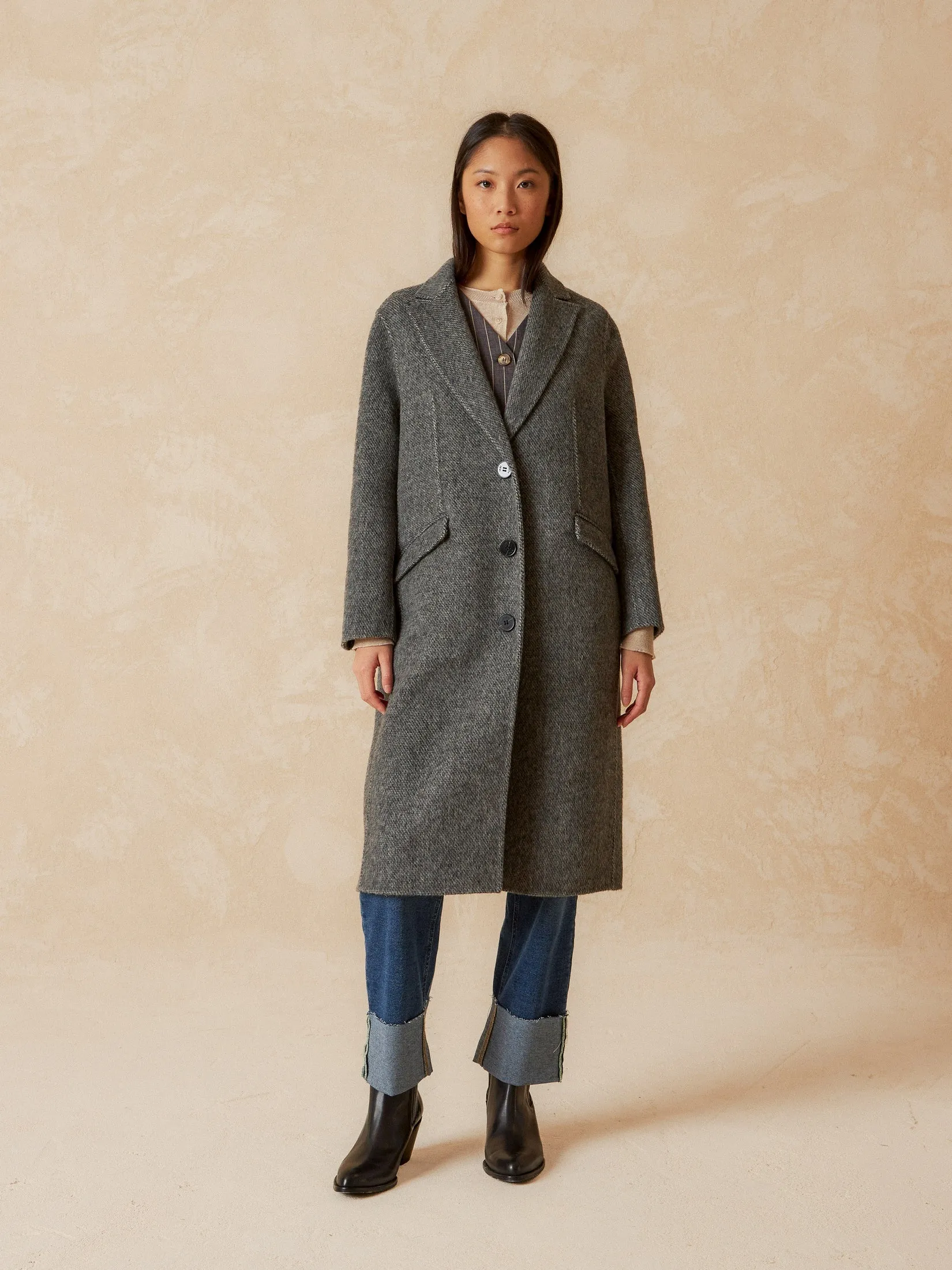 Loden Oversized Coat sold by Ivalo.com product image thumbnail 5