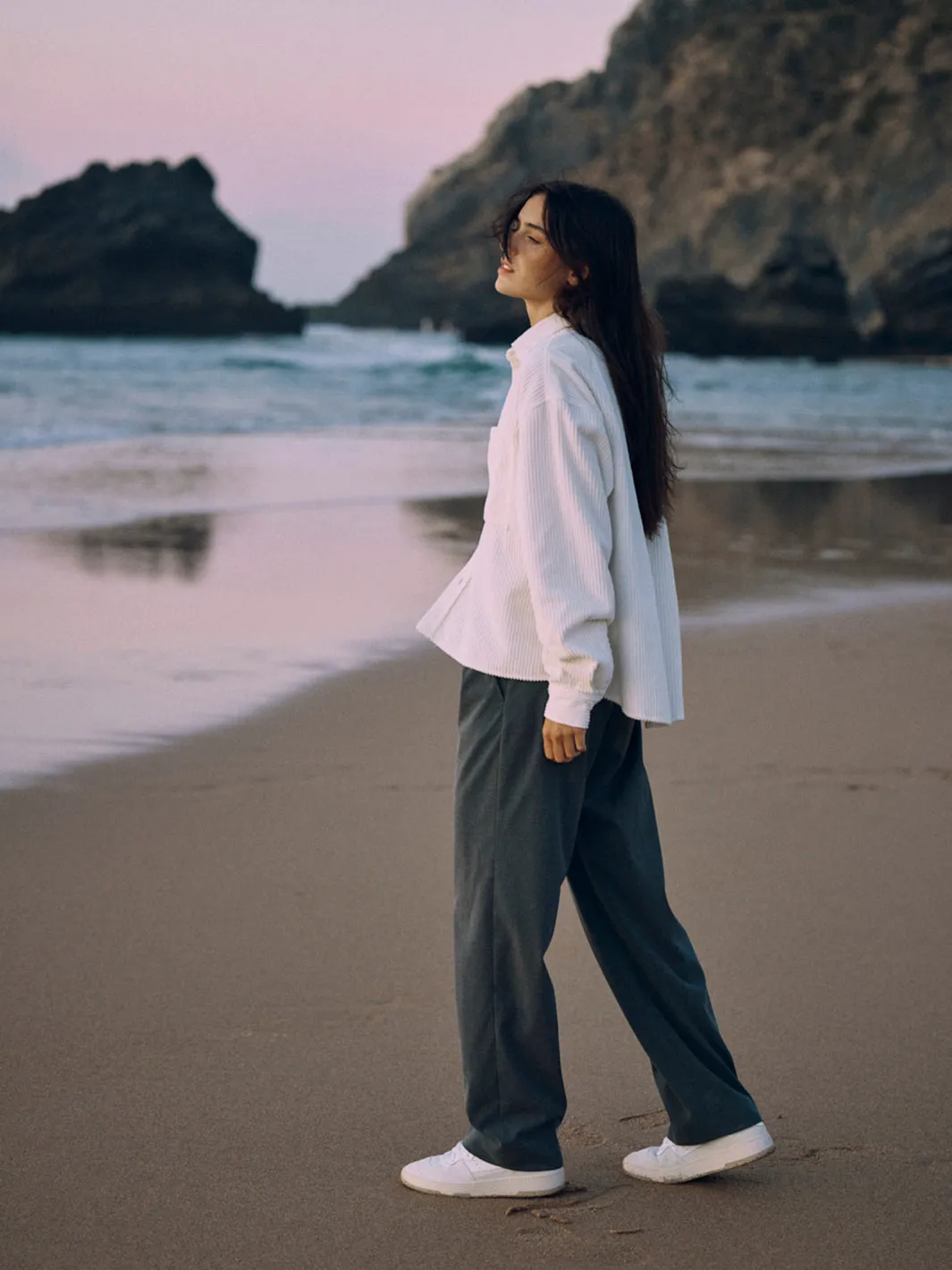 Corduroy Organic Cotton Overshirt Off-white sold by Ivalo.com product image thumbnail 2