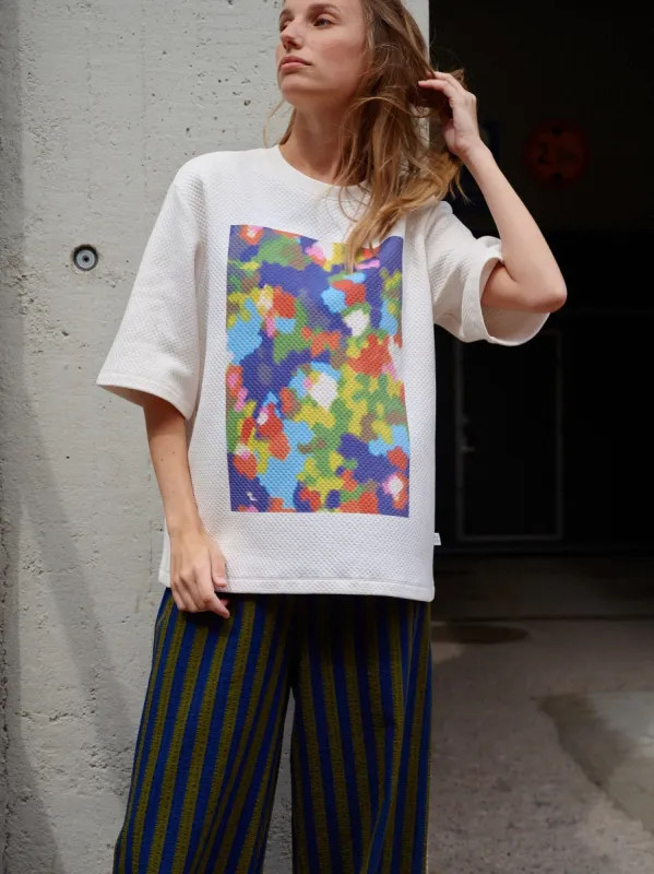 Honeycomb T-shirt White / Flowerfield sold by Ivalo.com