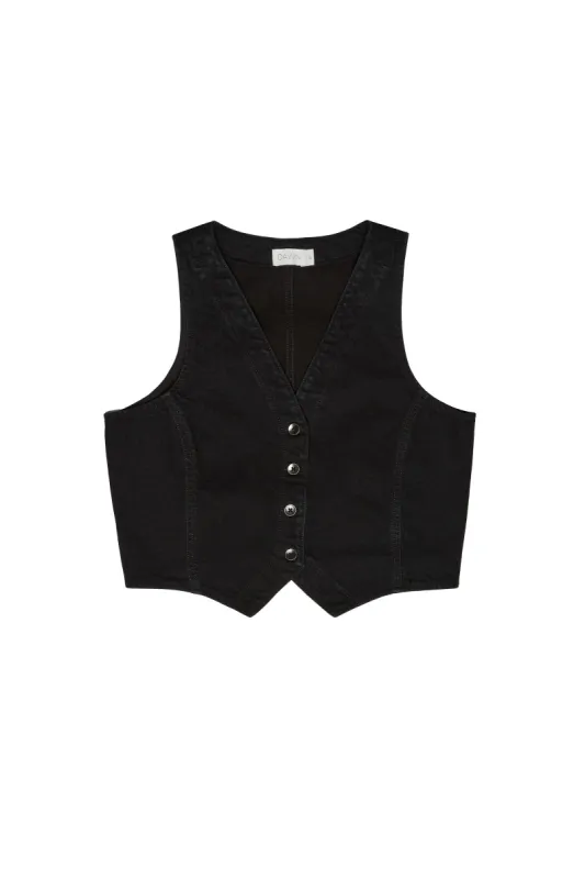 Astra Denim Vest Black sold by Ivalo.com