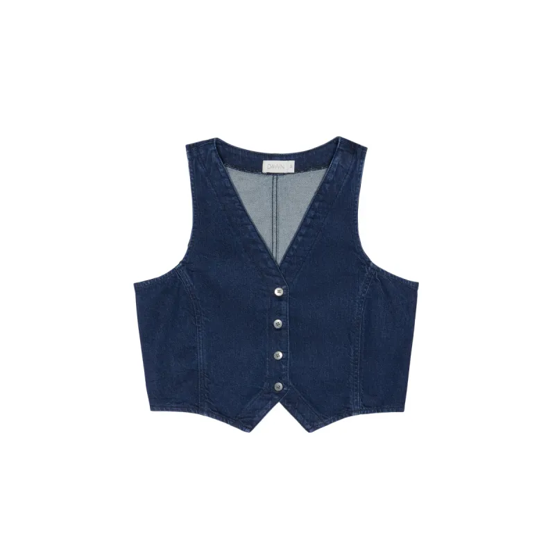 Astra Denim Vest Dark Blue sold by Ivalo.com