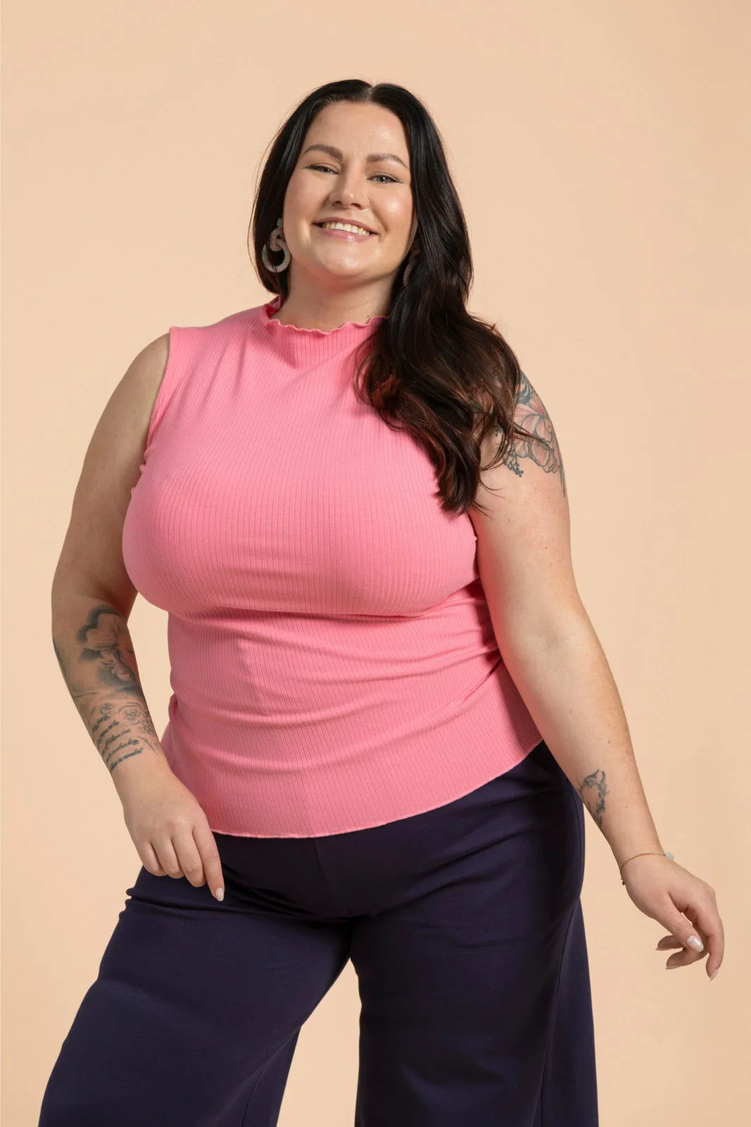 Rib Top Tulip Pink sold by Ivalo.com