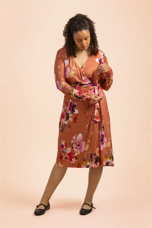Soft Wrap Dress Lilies sold by Ivalo.com