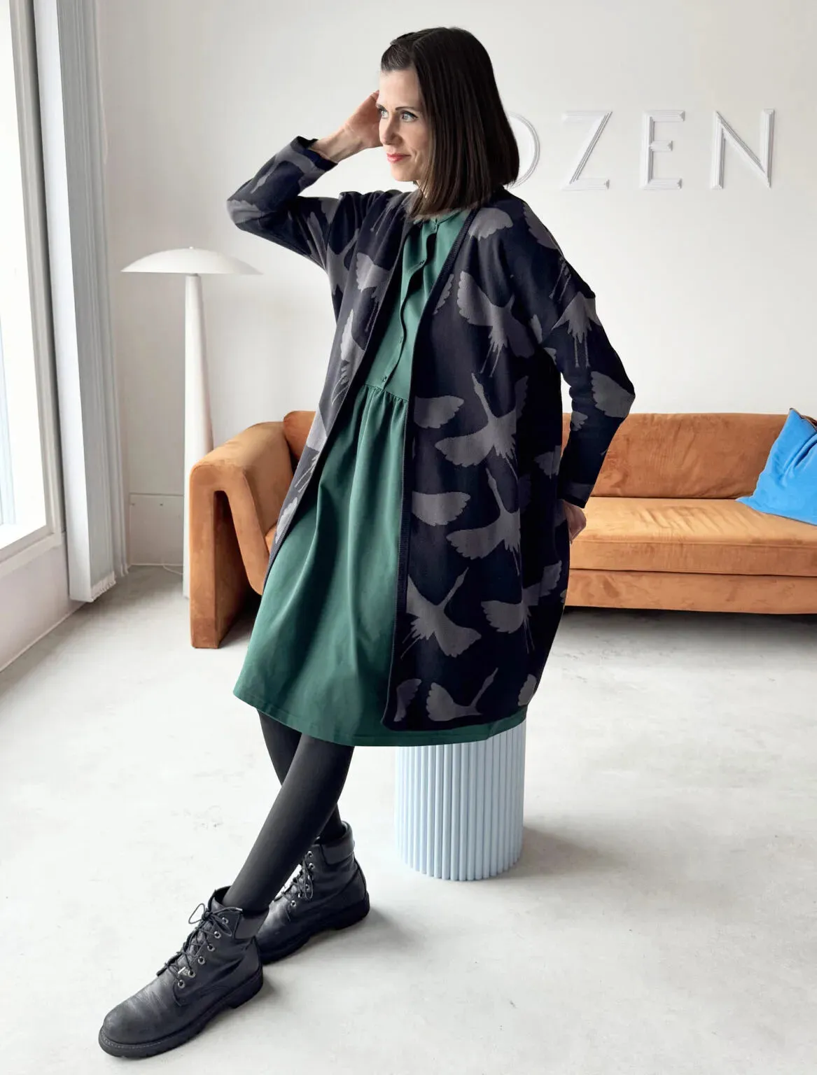 Nina Gardigan Cranes Black sold by Ivalo.com product image thumbnail 2