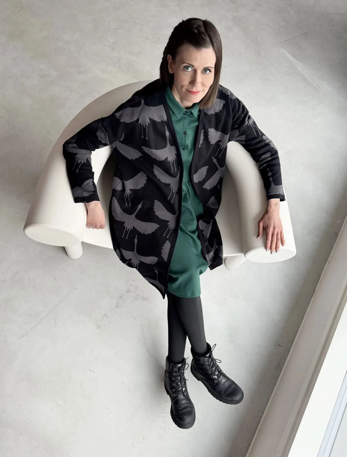 Nina Gardigan Cranes Black sold by Ivalo.com product image thumbnail 4