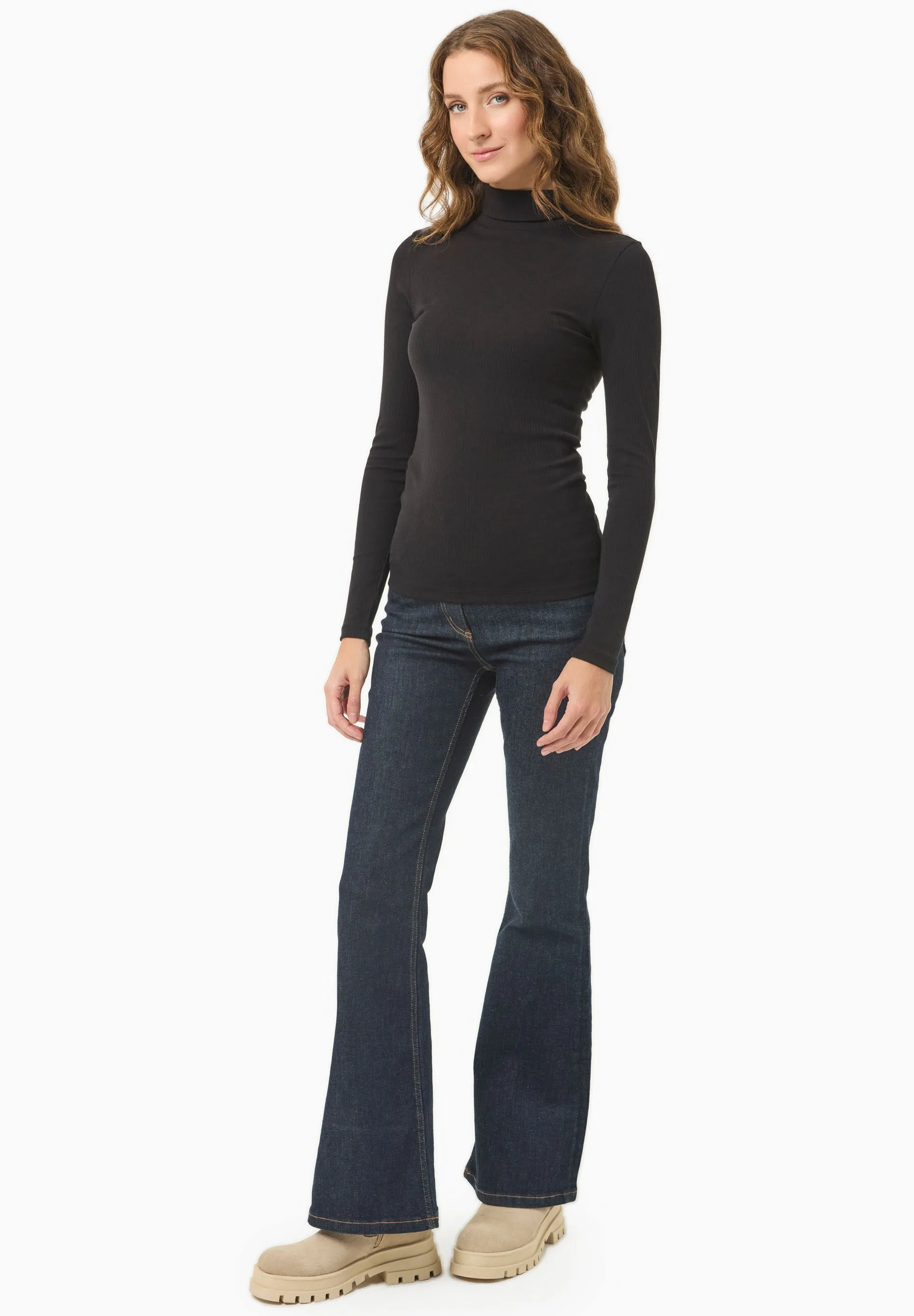 Women's Long Sleeved Cotton Turtleneck Black sold by Ivalo.com product image thumbnail 3