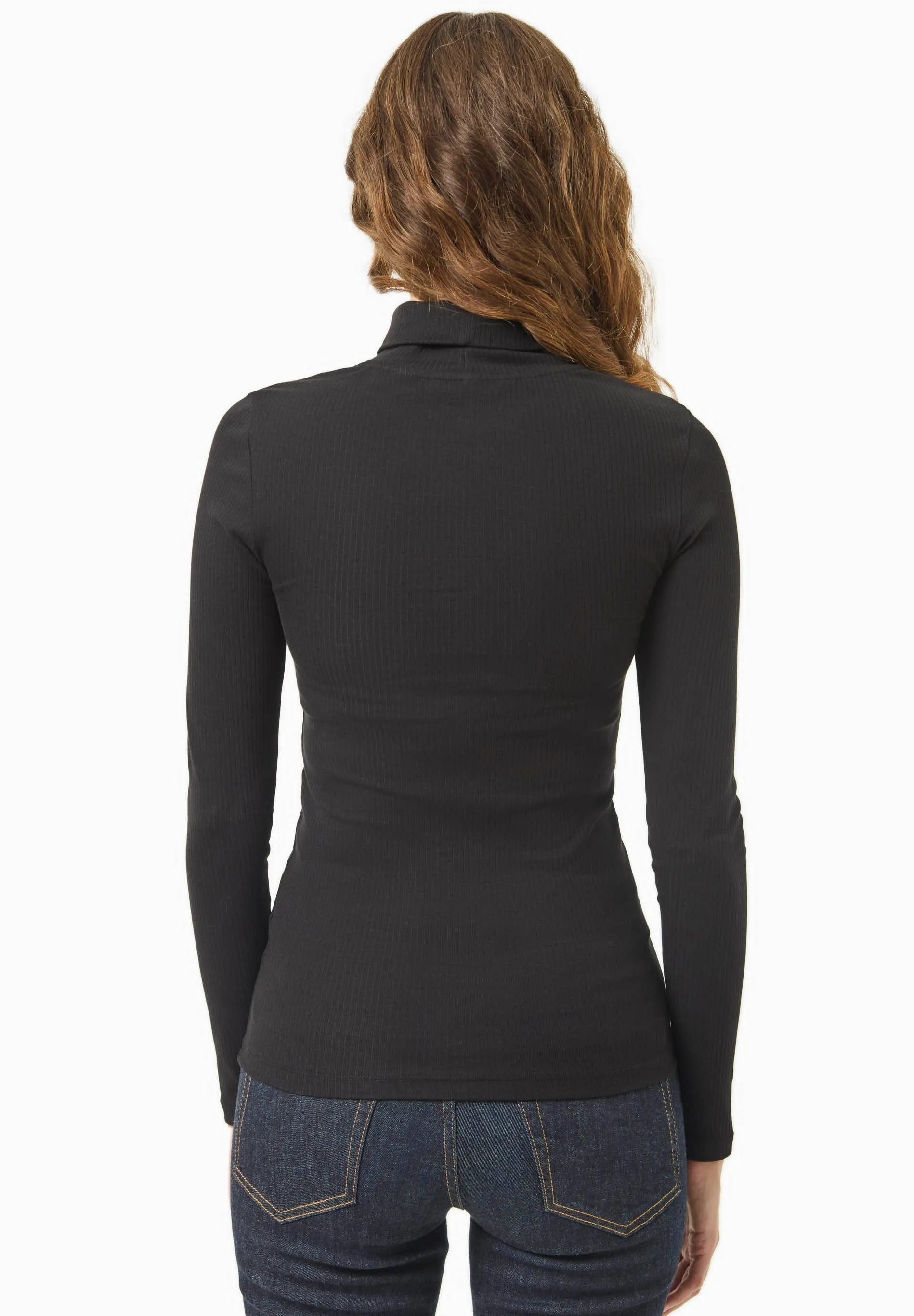 Women's Long Sleeved Cotton Turtleneck Black sold by Ivalo.com product image thumbnail 2