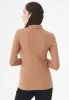Women's Long Sleeved Cotton Turtleneck Light Brown sold by Ivalo.com