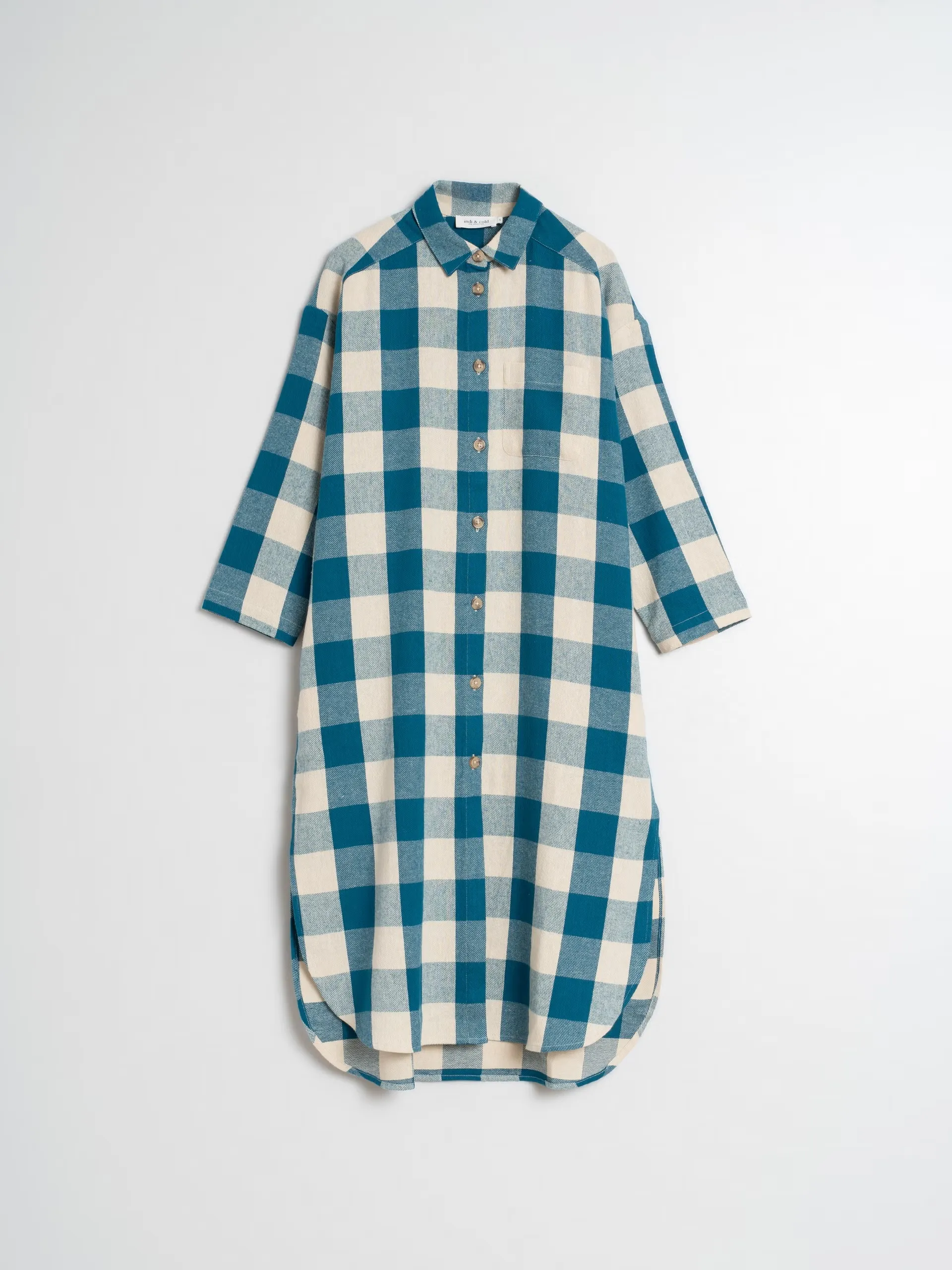 Vichy Check Shirt Dress Blue sold by Ivalo.com product image thumbnail 4