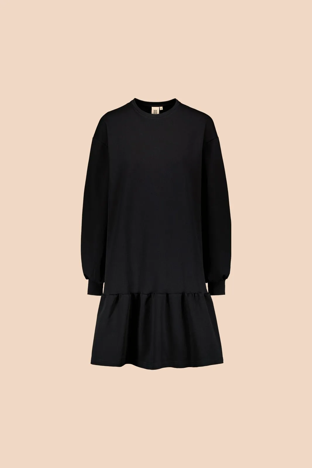 Ruffle Sweatshirt Dress Black sold by Ivalo.com product image thumbnail 2