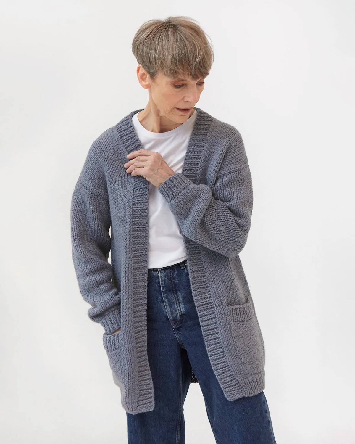 Jurgis Wool Cardigan Grey sold by Ivalo.com