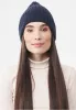 Wide Rib Merino Wool Blend Beanie Navy sold by Ivalo.com