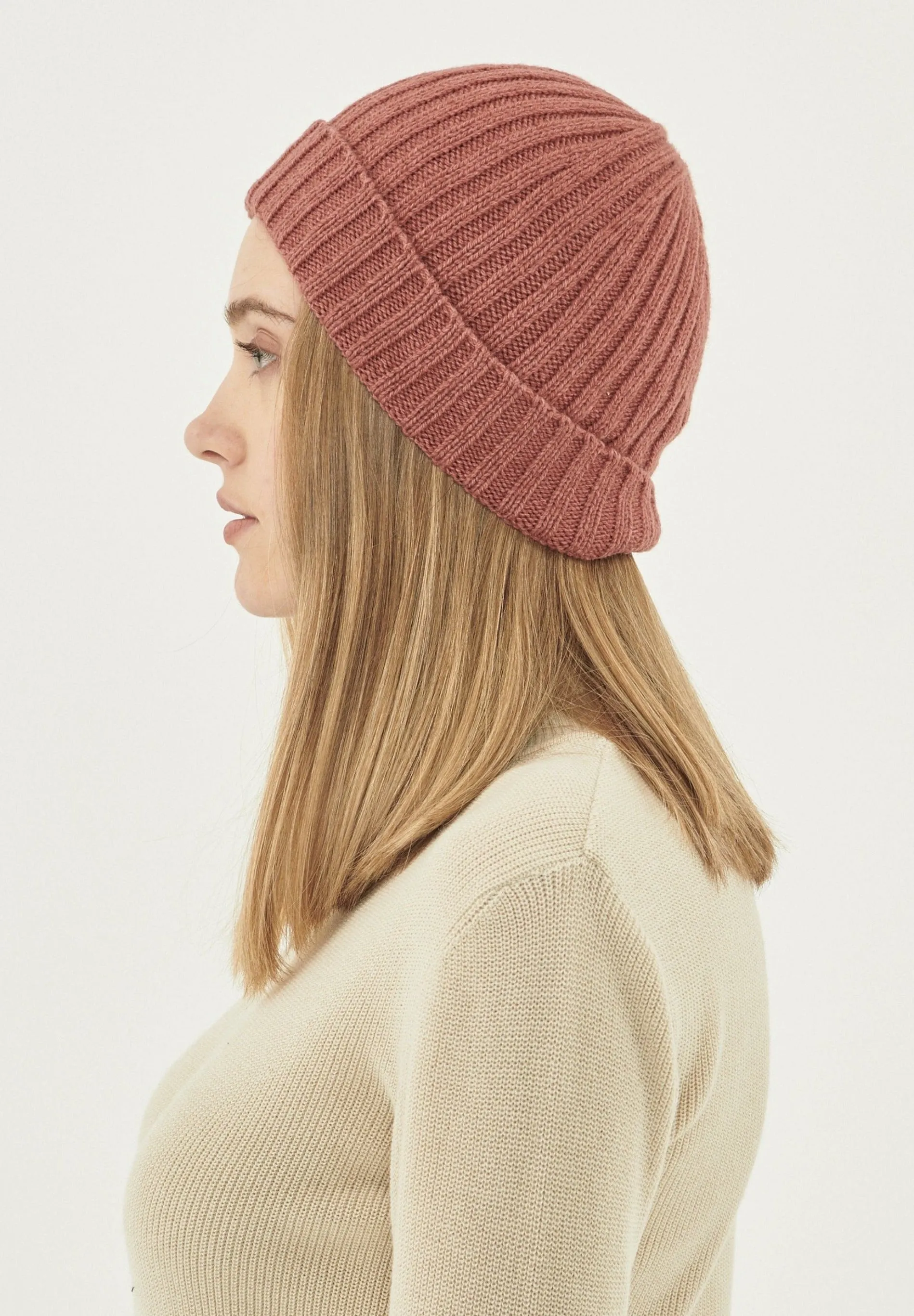 Wide Rib Merino Wool Blend Beanie Ginger sold by Ivalo.com product image thumbnail 2