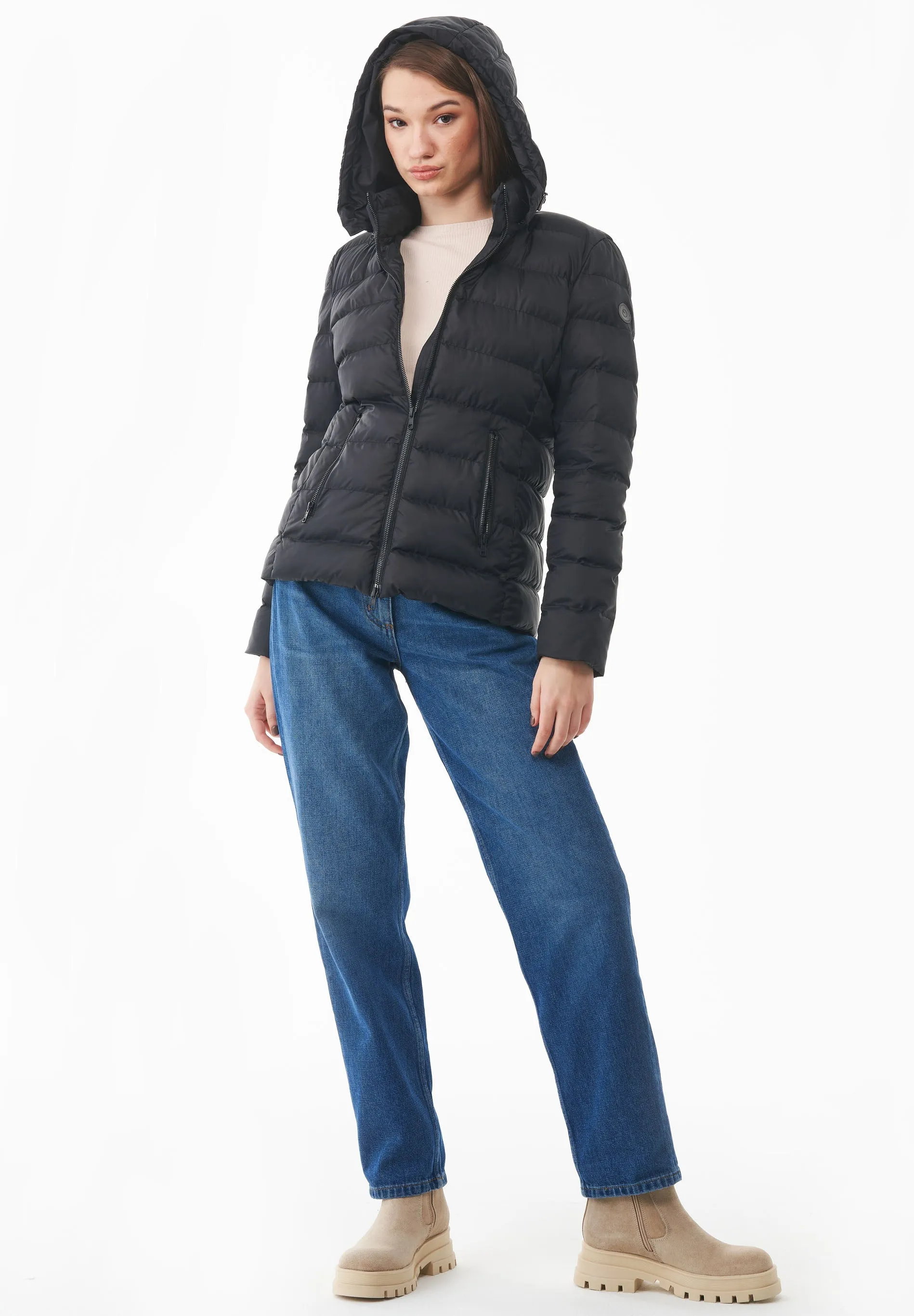 Women's Recycled Polyester Puffer Jacket Black sold by Ivalo.com product image thumbnail 5