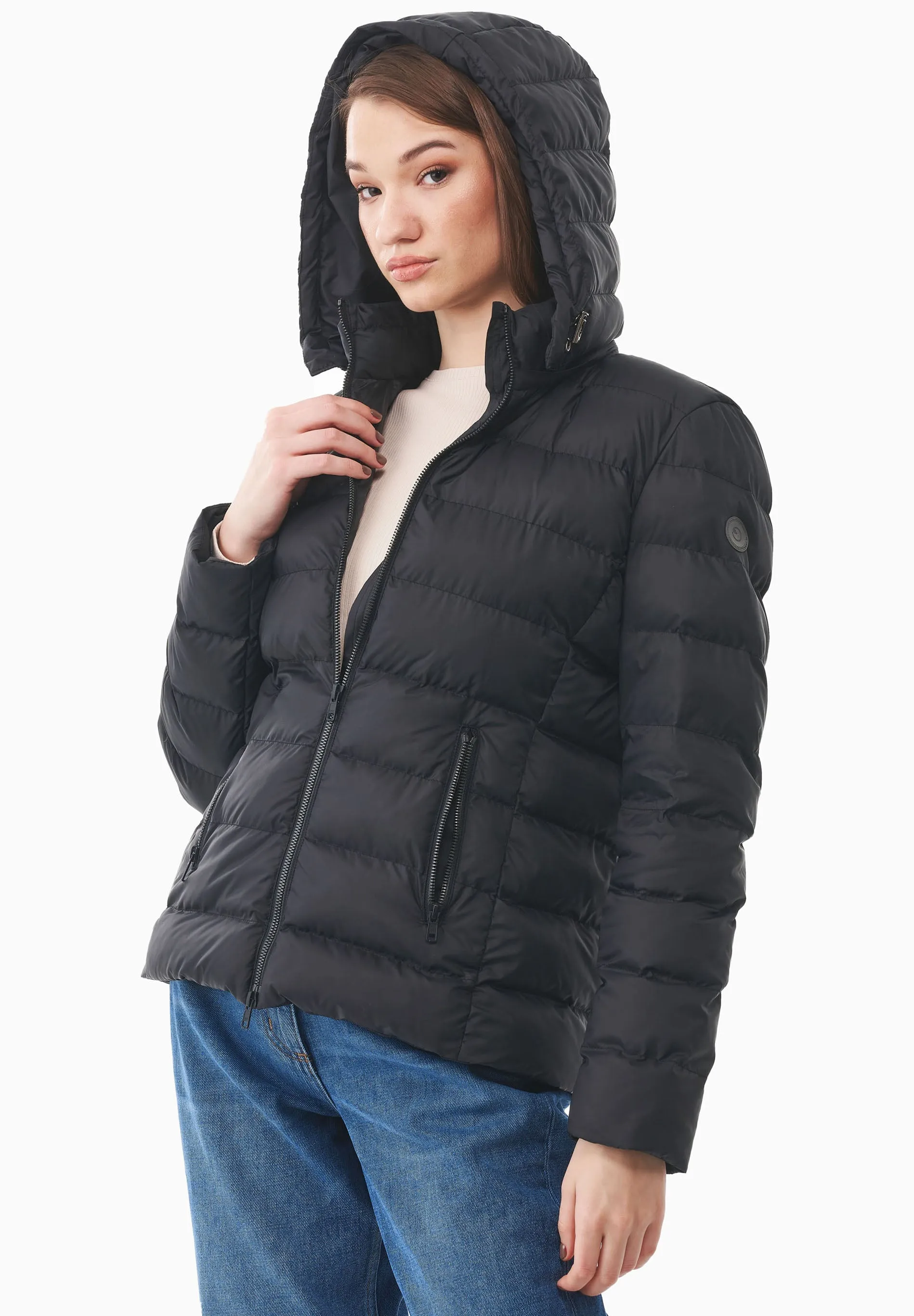 Women's Recycled Polyester Puffer Jacket Black sold by Ivalo.com product image thumbnail 4