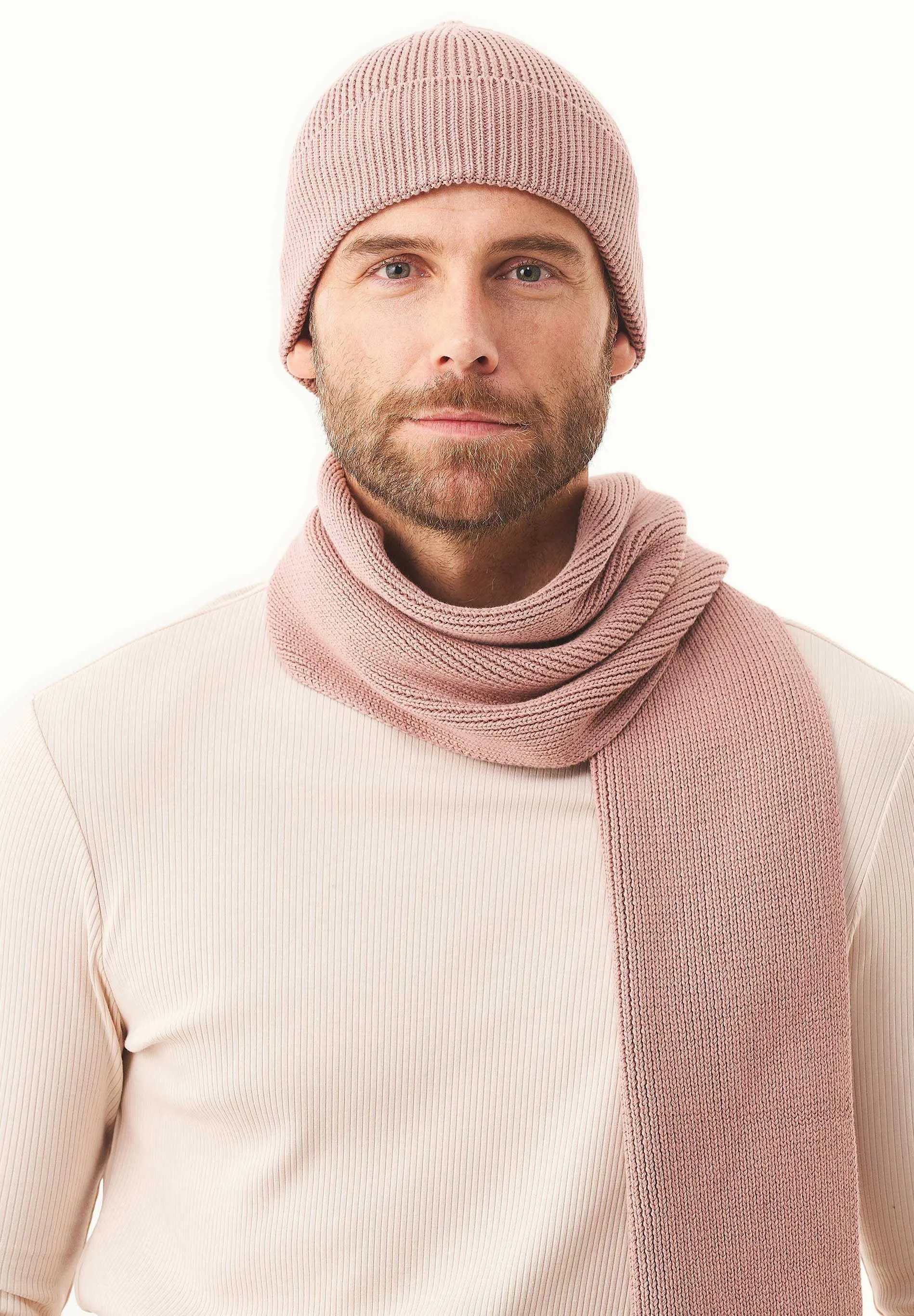 Knitted Organic Cotton Beanie Misty Rose sold by Ivalo.com product image thumbnail 5