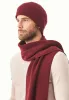 Knitted Organic Cotton Beanie Bordeaux sold by Ivalo.com