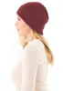 Knitted Organic Cotton Beanie Bordeaux sold by Ivalo.com
