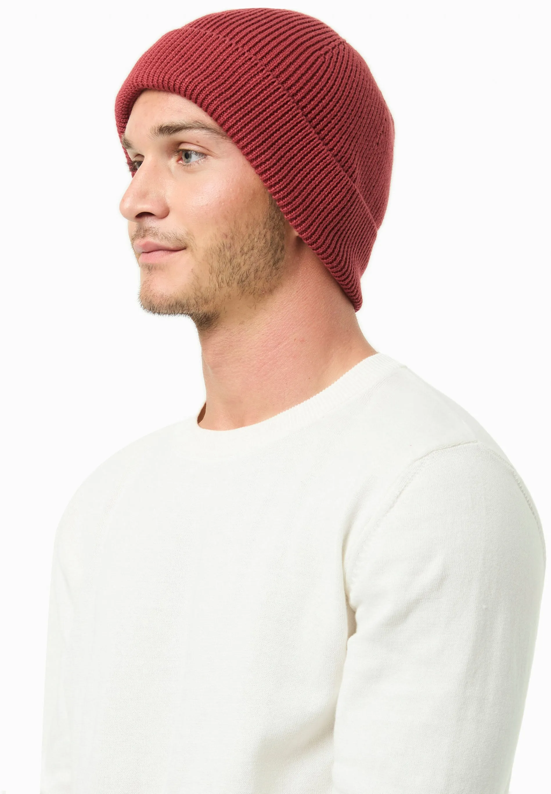 Knitted Organic Cotton Beanie Merlot sold by Ivalo.com product image thumbnail 2