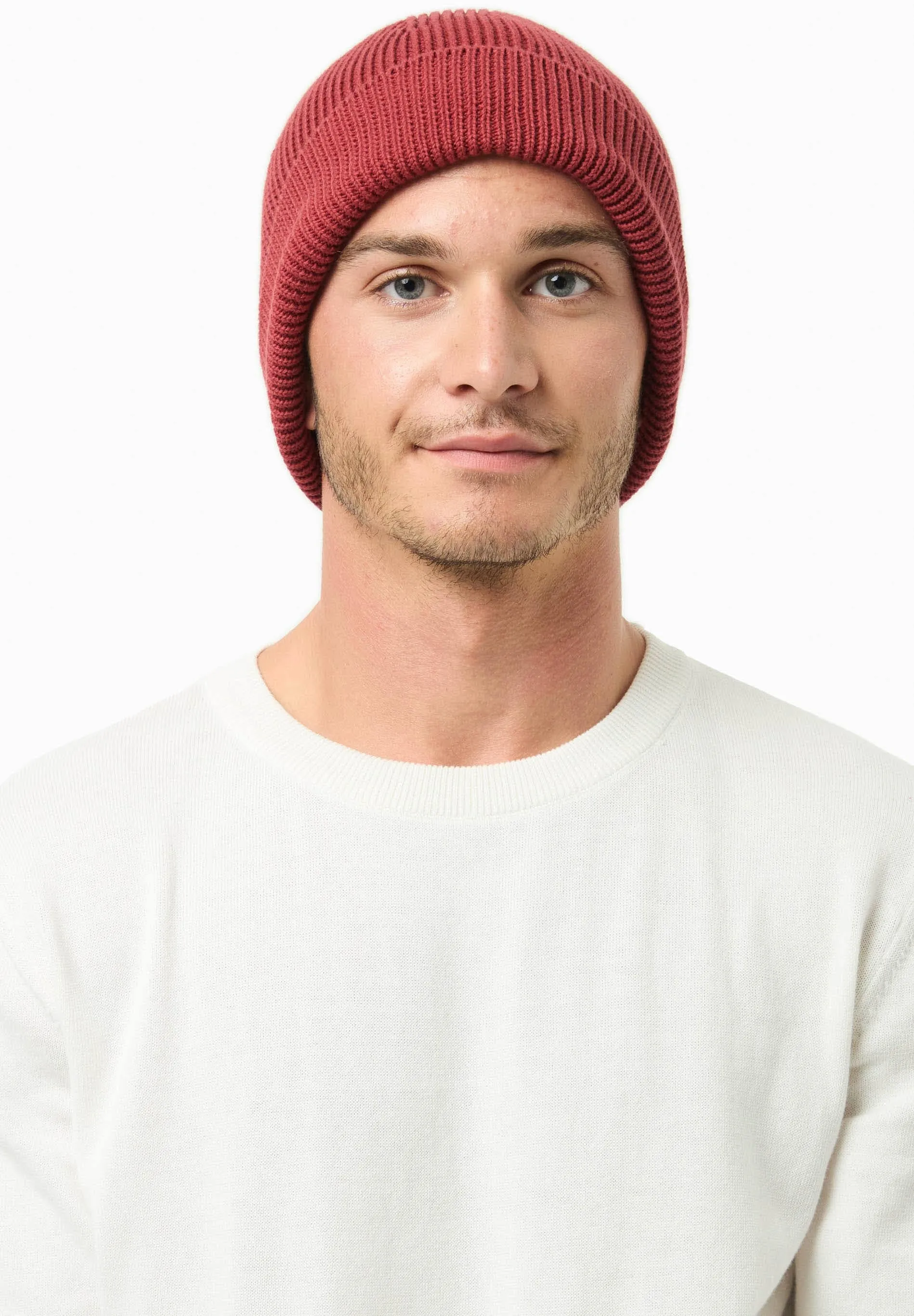 Knitted Organic Cotton Beanie Merlot sold by Ivalo.com product image thumbnail 3