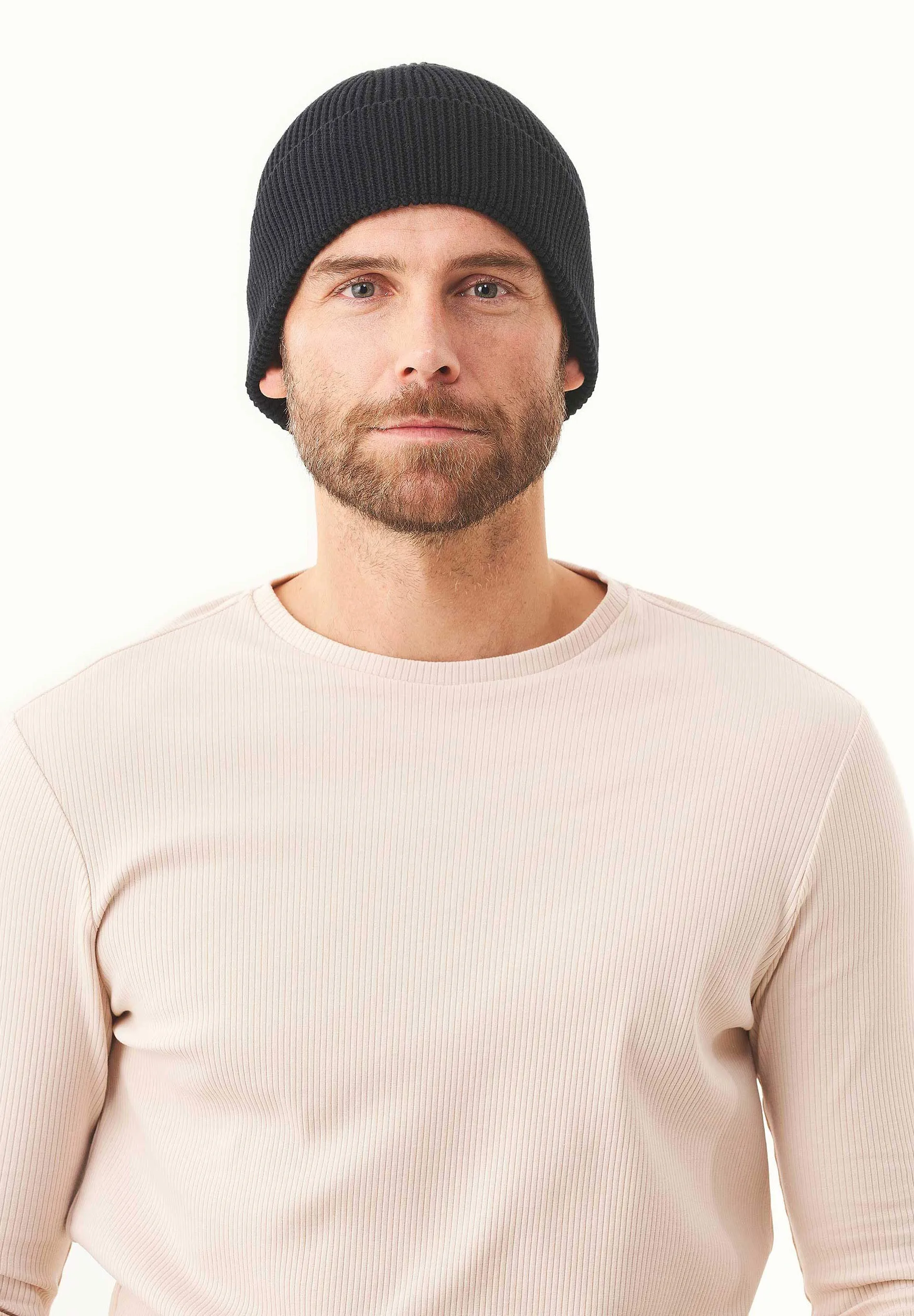 Knitted Organic Cotton Beanie Black sold by Ivalo.com product image thumbnail 4