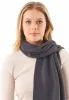 Knitted Organic Cotton Scarf Asphalt sold by Ivalo.com
