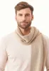Knitted Organic Cotton Scarf Beige sold by Ivalo.com