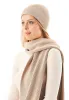 Knitted Organic Cotton Scarf Beige sold by Ivalo.com