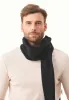 Knitted Organic Cotton Scarf Black sold by Ivalo.com