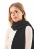 Knitted Organic Cotton Scarf Black sold by Ivalo.com