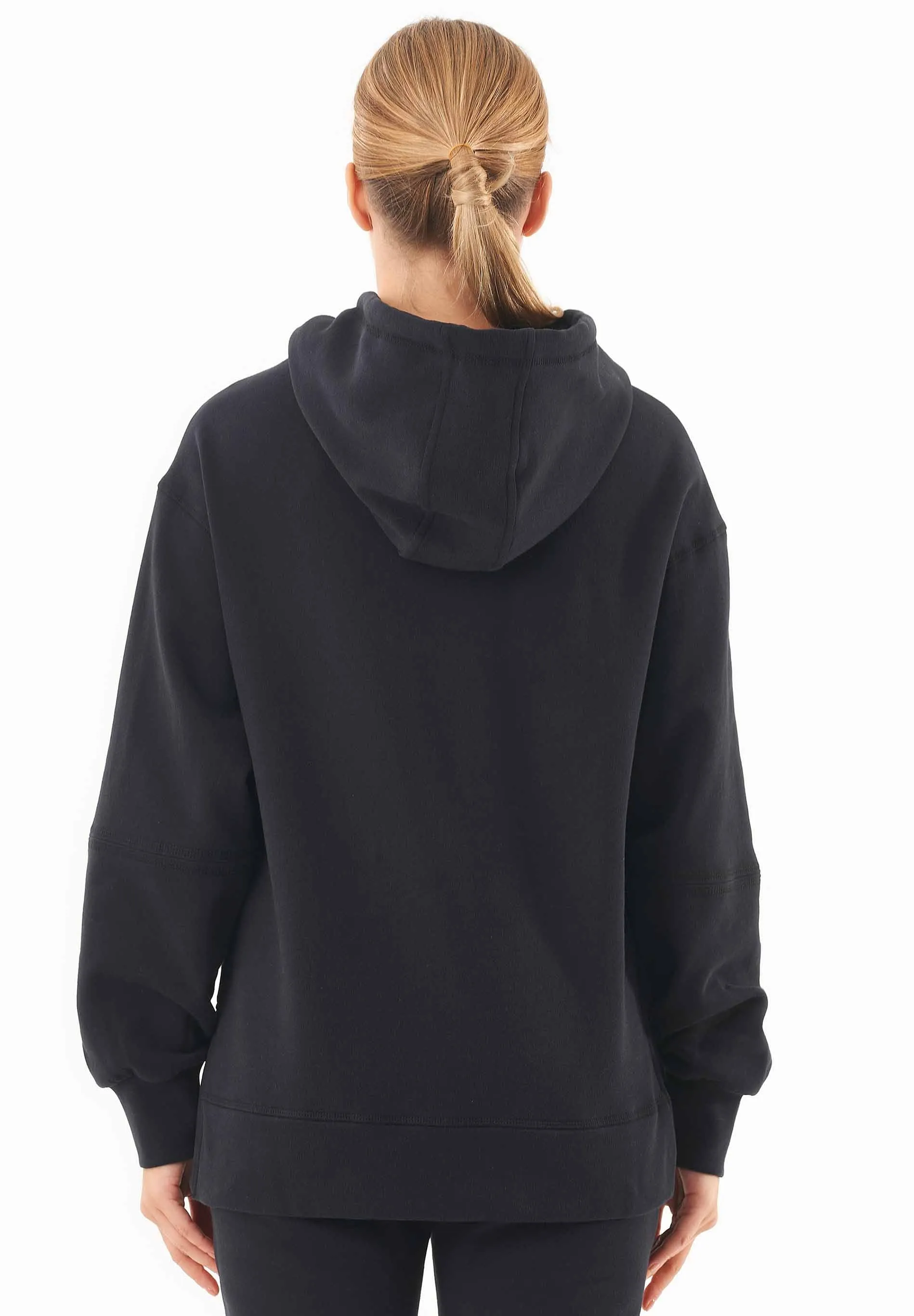 Balloon Sleeve Organic Cotton Hoodie Black sold by Ivalo.com product image thumbnail 2
