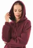 Balloon Sleeve Organic Cotton Hoodie Bordeaux sold by Ivalo.com