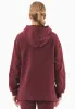 Balloon Sleeve Organic Cotton Hoodie Bordeaux sold by Ivalo.com
