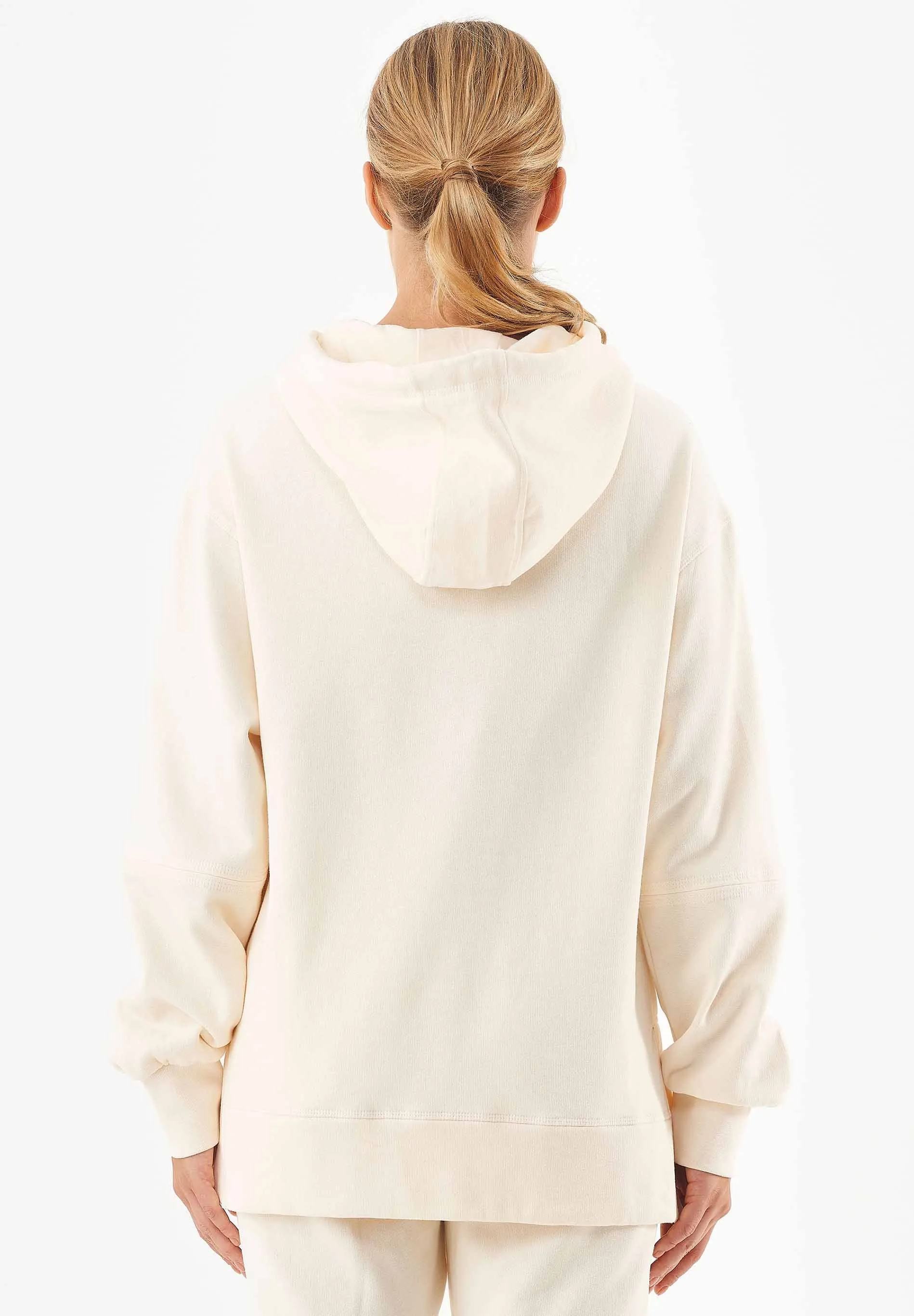 Balloon Sleeve Organic Cotton Hoodie Off White sold by Ivalo.com product image thumbnail 2
