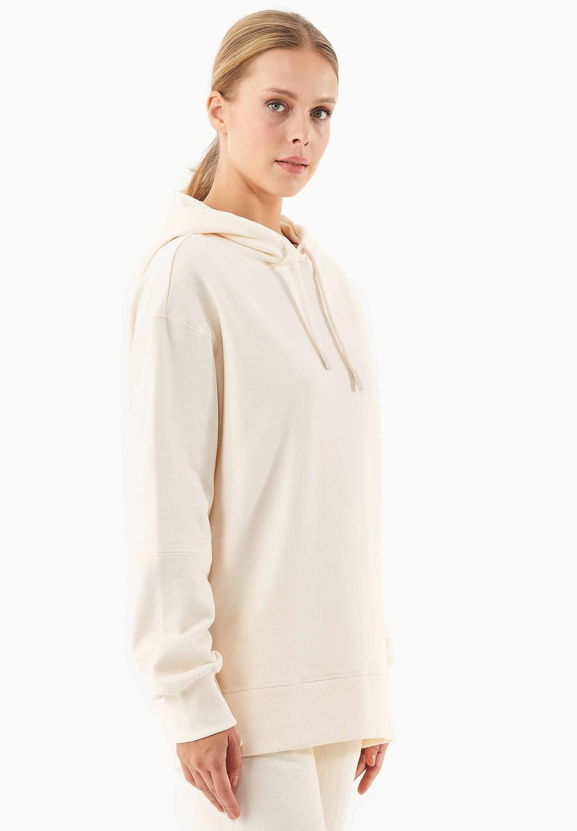 Balloon Sleeve Organic Cotton Hoodie Off White sold by Ivalo.com product image thumbnail 4