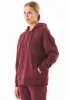 Quarter-Zip Organic Cotton Hoodie Bordeaux sold by Ivalo.com