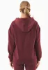 Quarter-Zip Organic Cotton Hoodie Bordeaux sold by Ivalo.com